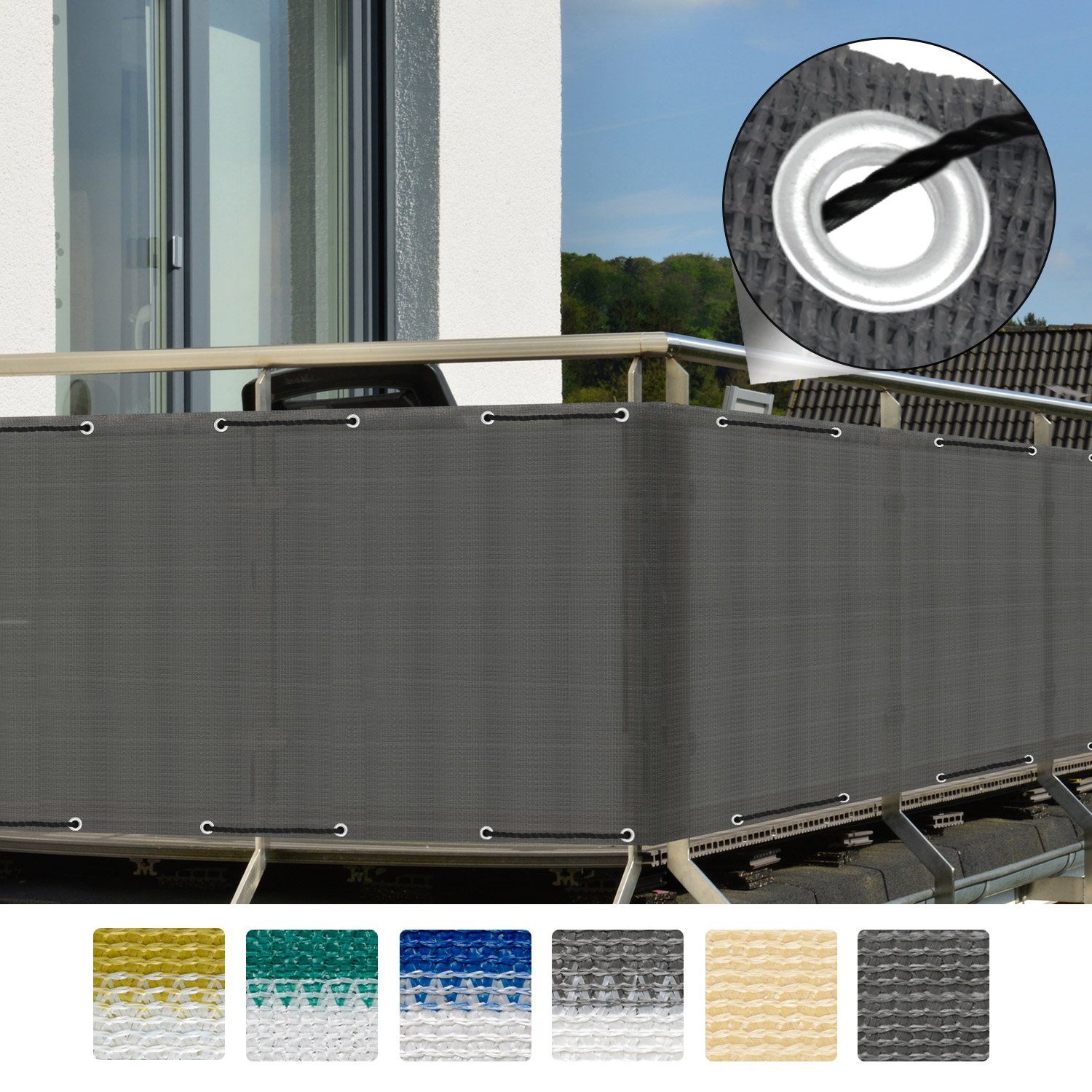 Balkon Sichtschutz Zaun Windschutz Balkonsichtschutz Balkonumspannung