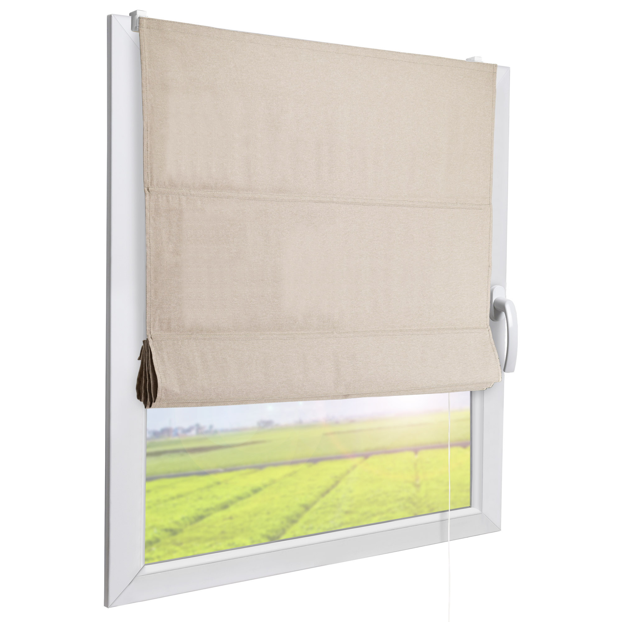 | eBay Fensterrollo Vorhang Rollo ohne Gardinen Raffrollo Klemmfix Bohren Raffgardine